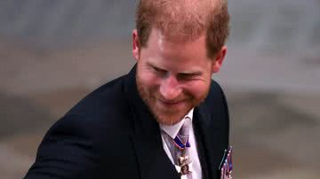 Príncipe Harry na coroação do pai, o Rei Charles III - Foto: Getty Images