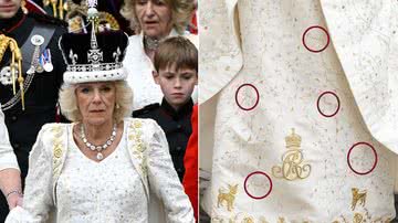 Rainha Camilla bordou os nomes dos filhos e netos na saia do vestido - Fotos: Getty Images