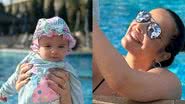 Renata Dominguez curte dia na piscina com a filha - Reprodução/Instagram