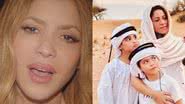 Cantora colombiana Shakira divulga música que fez acompanhada dos filhos, Sasha e Milan - Foto: Reprodução / Instagram