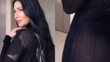 Simaria Mendes é traída por vestido transparente ao posar de costas - Reprodução/Instagram
