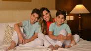Wanessa Camargo com os filhos, José e João, em entrevista na Revista CARAS - FOTOS: PAULO SANTOS