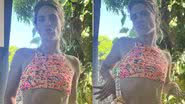 Atriz Carolina Dieckmann puxa biquíni e mostra corpão - Reprodução/Instagram