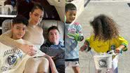 Esposa de Cristiano Ronaldo encanta os fãs ao mostrar os filhos com a camisa da seleção brasileira - Foto: Reprodução/Instagram