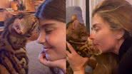 Grazi Massafera e Sofia em momento fofo com gatinho da família - Reprodução/Instagram