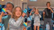 Luciano Huck grava vídeo com a filha, Eva, e o influencer Xurrasco - Foto: Reprodução / Instagram