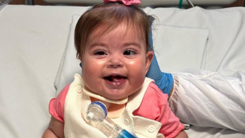 Maria Guilhermina, filha de Cazarré, carrega uma condição rara no coração - Reprodução/Instagram