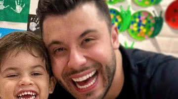 Murilo Huff surge sorridente ao lado do filho, Léo - Reprodução/Instagram