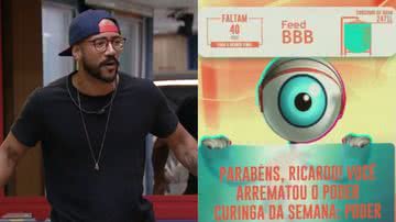 BBB 23: Ricardo Alface ganha Poder Curinga da semana - Reprodução/Globo