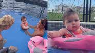 Tais Reis mostra a filha na piscina - Reprodução/Instagram