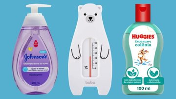 Shampoo, sabonete, talco e muitos outros itens para a rotina de cuidados dos bebês - Reprodução/Amazon