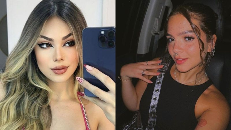 Mel Maia e Melody se estranharam após publicarem vídeos semelhantes - Reprodução: Instagram