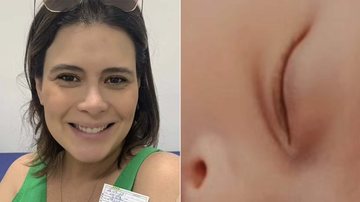 Michelle Loreto exibe foto do rosto da filha, Aurora - Foto: Reprodução / Instagram