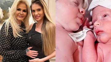 Monique Evans celebra nascimento dos gêmeos de Bárbara Evans - Reprodução/Instagram/Marcos Paulo