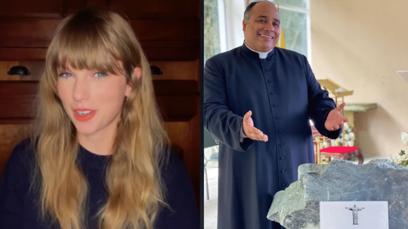 Fãs de Taylor Swift fizeram pedido para padre Omar - Reprodução/Instagram