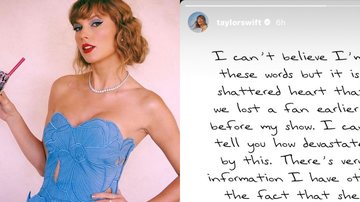 Taylor Swift lamenta morte de fã - Foto: Reprodução / Instagram
