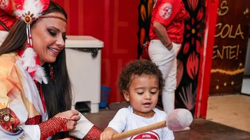 Viviane Araújo leva o filho em quadra de escola de samba pela primeira vez - Reprodução/Instagram