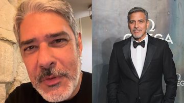 William Bonner encontra George Clooney - Foto: Getty Images / Instagram