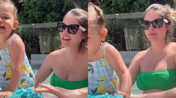 Bárbara Evans encanta ao curtir o dia na piscina com a filha - Reprodução/Instagram