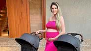 Bárbara Evans está grávida de gêmeos; modelo já é mãe de Ayla, de 1 ano - Reprodução Instagram