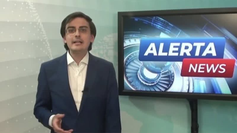 Dudu Camargo no programa Alerta News - Foto: Reprodução / Astral TV