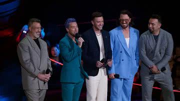 Joey Fatone, Lance Bass, Justin Timberlake, JC Chasez e Chris Kirkpatrick - o grupo ' N Sync - Foto: Getty Images