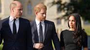 Príncipe William, Harry e Meghan Markle - Foto: Getty Images