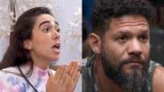 Momentos antes de formarem o paredão do BBB 24, Juninho e Giovanna acabaram se desentendendo após uma fala da sister - Reprodução / TV Globo