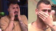 Nizam se desesperou e caiu no choro ao descobrir que o brother Lucas Pizane foi o terceiro eliminado do BBB 24 - Reprodução / TV Globo