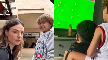 Isis Valverde encantou ao mostrar registro de seu filho brincando com o herdeiro de Wanessa Camargo - Foto: Reprodução / Instagram