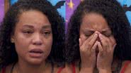 Puxada para o segundo paredão do BBB 24 de forma inesperada, Thalyta não segurou as lágrimas ao lamentar situação - Reprodução / TV Globo