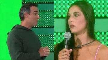 Deniziane surpreende Tadeu Schmidt com pergunta após ser eliminada do BBB 24 - Reprodução/Globo