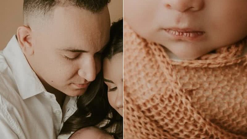 João Gomes e a namorada mostram ensaio fotográfico do filho, Jorge - Foto: Reprodução / Instagram; @vericefotografia