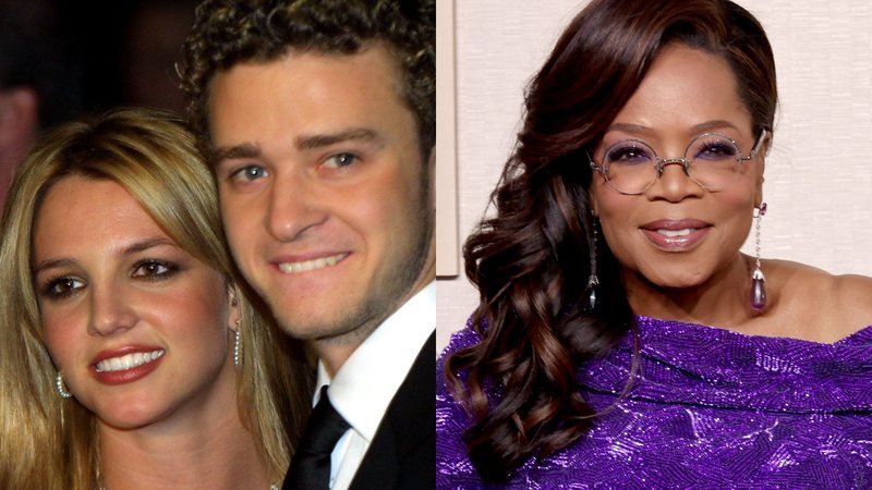 Britney Spears, Justin Timberlake e Oprah Winfrey - Getty Images
