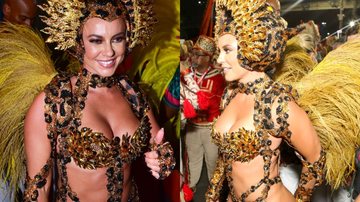 Paolla Oliveira surge deslumbrante como onça em desfile de Carnaval - Foto: Julio Cesar/ Leo Franco/AgNews