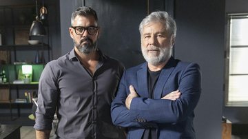 Pascoal (Juliano Cazarré) e César (Leopoldo Pacheco) na novela Fuzuê - Foto: Globo/Léo Rosario