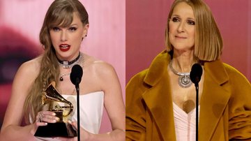 Taylor Swift gerou polêmica ao receber prêmio das mãos de Céline Dion - Foto: Getty Images