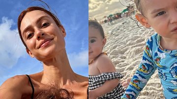 Thaila Ayala curte o dia na praia ao lado dos filhos - Reprodução/Instagram