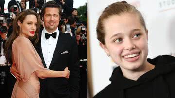Angelina Jolie, Brad Pitt e a filha, Shiloh - Foto: Getty Images
