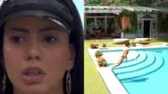 Fernanda intriga ao pular na piscina - Reprodução/Globo