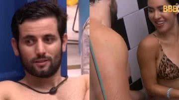 Matteus dá o que falar ao ajudar Isabelle no banho - Reprodução/Globo