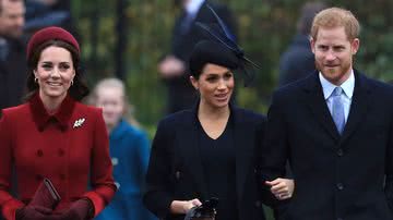 Kate Middleton, Meghan Markle e príncipe Harry - Getty Images