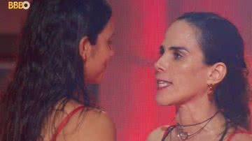Wanessa conversa com Alane durante festa do BBB - Reprodução/TV Globo