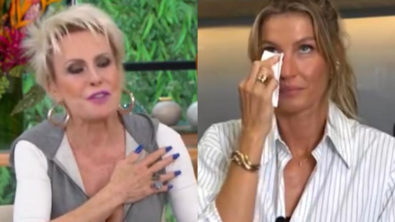 Gisele Bündchen se emocionou durante conversa com Ana Maria Braga - Reprodução/Globo