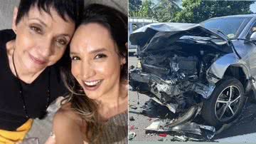 Cininha de Paula e Maria Maya sofrem acidente de carro - Foto: Reprodução / Instagram