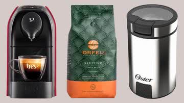 Cafeteira, cápsulas, moedor e mais itens para a hora do cafézinho - Reprodução/Amazon