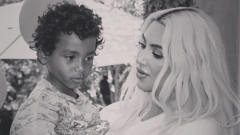 Psalm e Kim Kardashian - Foto: Reprodução / Instagram