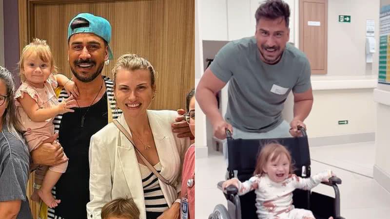Julio Rocha e a esposa celebram alta hospitalar da filha - Foto: Reprodução / Instagram