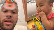 Neymar mostra drama em brincadeira com Mavie - Reprodução/Instagram