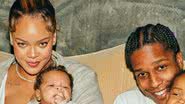 Rihanna e A$AP Rocky com os filhos - Reprodução/Instagram